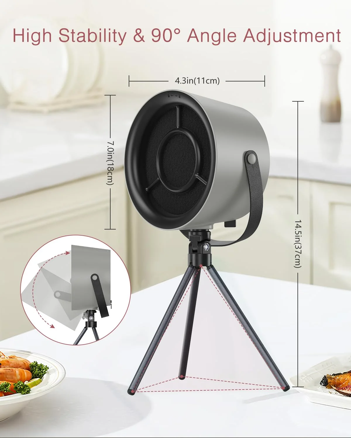 2025 New Portable Exhaust Fan Small Kitchen Hood Extractor Barbecue USB Supply Desktop Range Hoods Mini Suction Cooker Hood