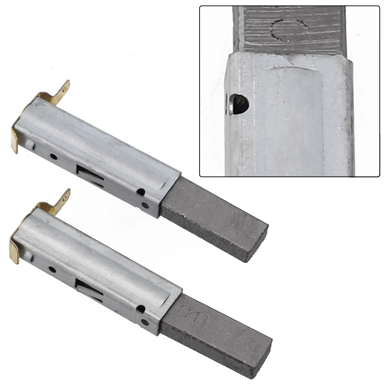 2pcs Vacuum Cleaner Motor Carbon Brush For 30/60/70/80/90L Industrial Vacuum Cleaners Vacuum Accessories