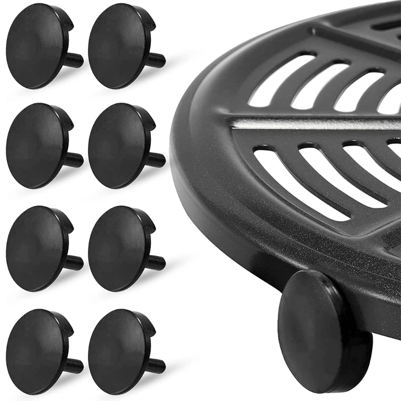 10PCS Air Fryer Rubber Feet Replacement Silicone Pieces Anti-scratch Protective Cover for Air Fryer Grill Pan Plate Tray