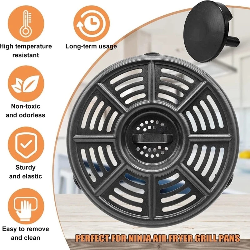 10PCS Air Fryer Rubber Feet Replacement Silicone Pieces Anti-scratch Protective Cover for Air Fryer Grill Pan Plate Tray