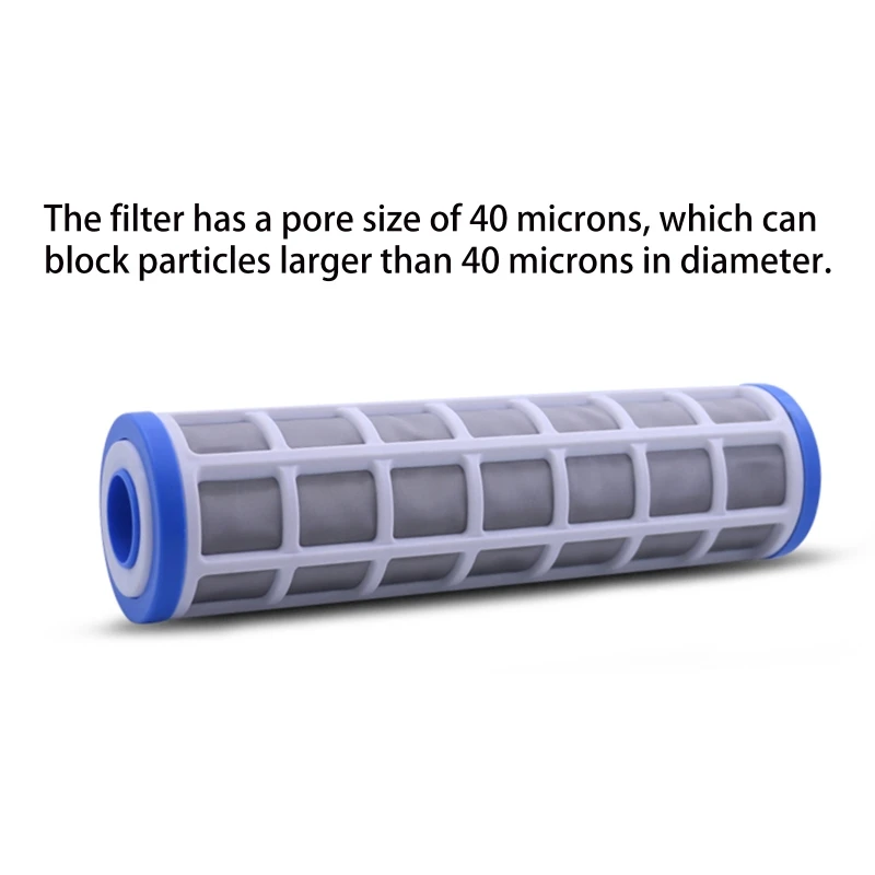 Washable Water Purifier Filter 10 Inch Stainless Steel Mesh Filter Cartridges Filter Accuracy 40 Microns