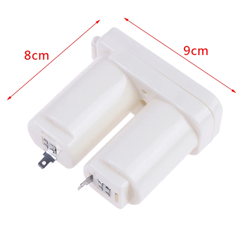 3/2/1Pcs Double Compartments Universal Battery Box for Gas Water Heater Accessories Parts Plastic Double Battery Case(white)