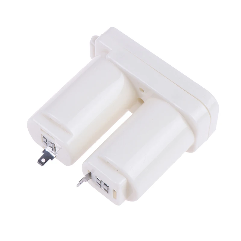 3/2/1Pcs Double Compartments Universal Battery Box for Gas Water Heater Accessories Parts Plastic Double Battery Case(white)