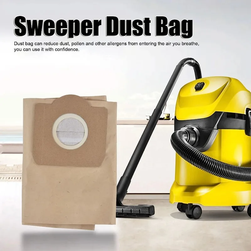 Dust Bags For Karcher MV3 WD3 WD3200 WD3300 A2204 A2656 A2200 A2500 A2600 WD3.500P SE4001 SE4002 Vacuum Cleaner Garbage Bags