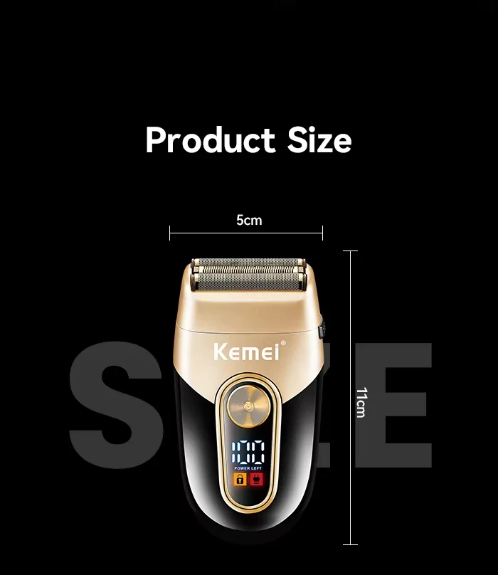 Kemei Rechargeable Hair Clippers Kit Professional DLC Blade Electric Trimmer Men Barber Cordless Shaver KM-2242 KM-2351 KM-3209