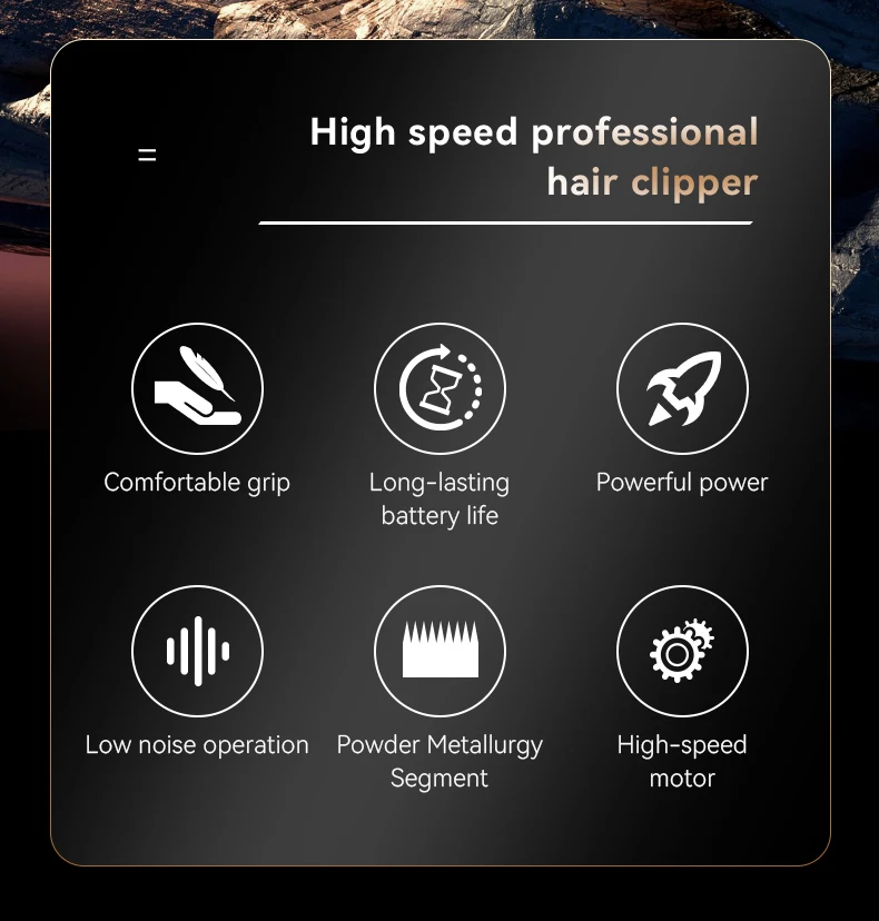Kemei Rechargeable Hair Clippers Kit Professional DLC Blade Electric Trimmer Men Barber Cordless Shaver KM-2242 KM-2351 KM-3209