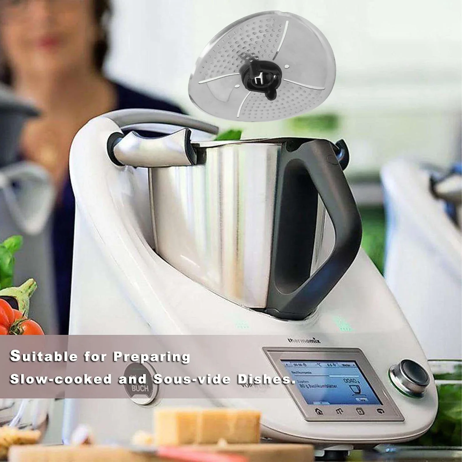 Slow Cooking Sousvide for Thermomix TM7 TM6 TM5 Peeler Cutter Food Divider Cover for Vorwerk Cooking Blade Cover