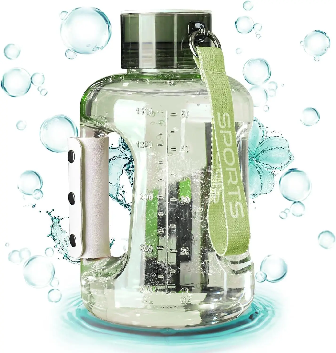 Hydrogen Water Bottle 1.5L Hydrogen Rich Portable Sports Water Bottle Rich Molecular Hydrogen Water Generator
