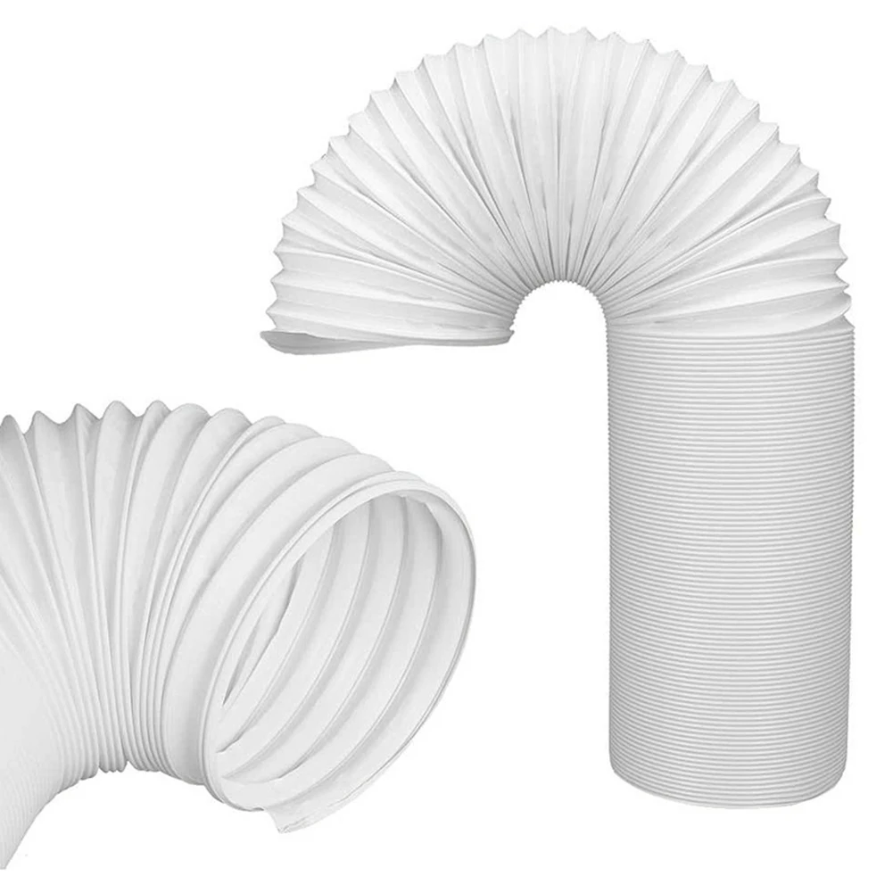 1.5/2M Portable Flexible Conditioner Exhaust Hose Tube 13/15cm Exhaust Pipe Hose Connector Interface for Mobile Air Conditioning