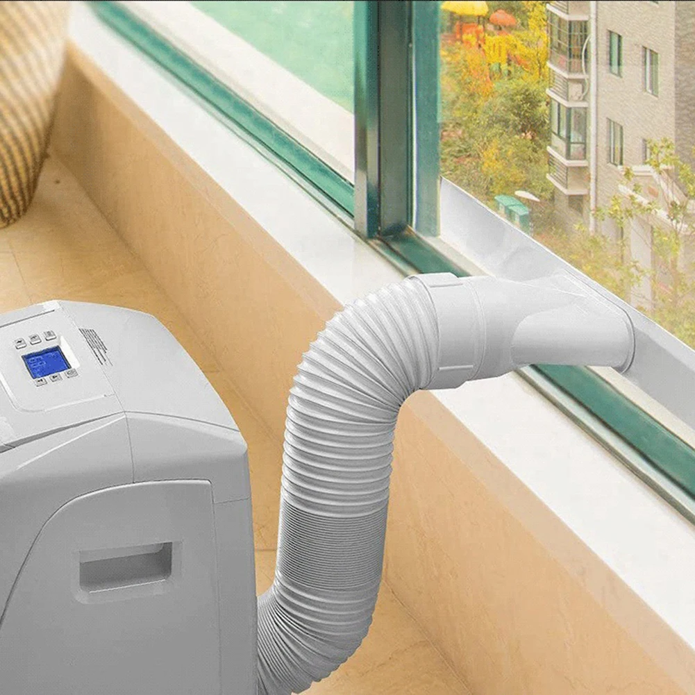 1.5/2M Portable Flexible Conditioner Exhaust Hose Tube 13/15cm Exhaust Pipe Hose Connector Interface for Mobile Air Conditioning