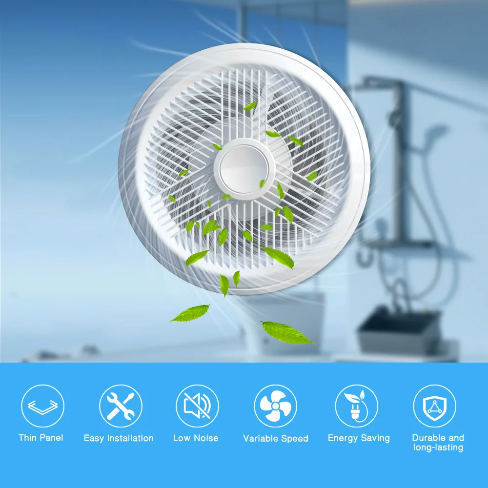 KCvents Wall Mount Exhaust Fan 100/150 mm Reversible with Remote Control for Bathroom, Kitchen, Home, Attic Ventilation Fan