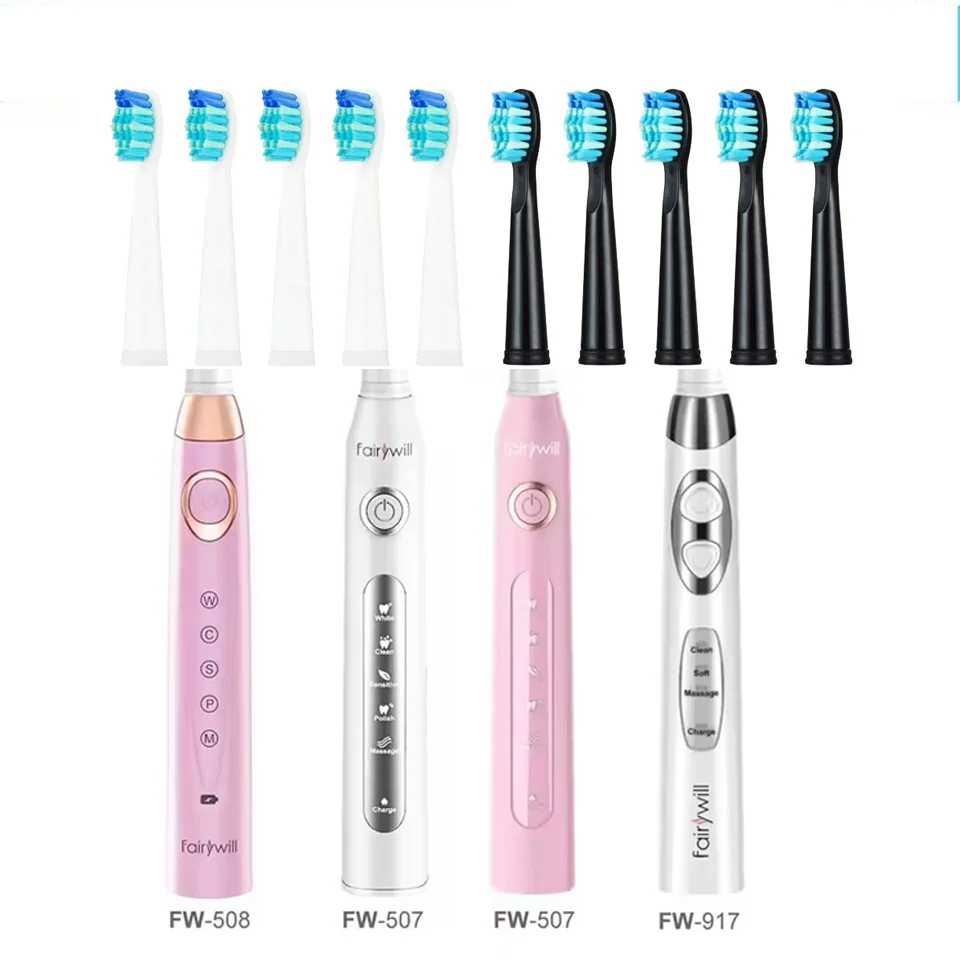 For Fairywill Interdental Brushs Heads Electric Toothbrush Replacement Sonic Toothbrush heads for FW-507 FW-508 FW-917 FW-959
