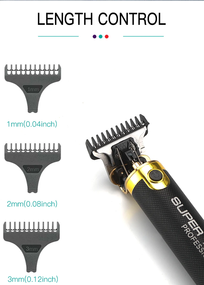 VGR 082 Hair Trimmer T9 Mens Electric Hair Clipper Professional Hair Cutting Machine T9 Metal Shell Barber Trimmer for Men