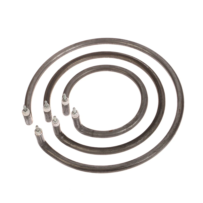 1pc Round Electric Wok Heating Pot Tube With Iron Anti-rust Heater Accessories Pipe 500/800W Circle Accept Dry Burning