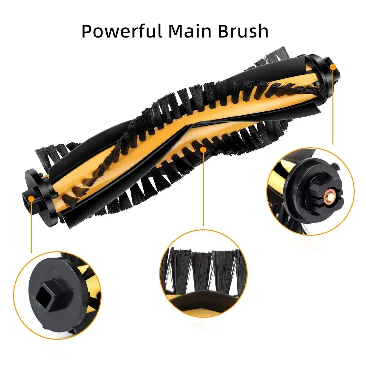 For Eufy RoboVac 11 11C Ecovacs Debot N79 Conga Excellence 990 Vacuum Cleaner Spare Parts,Main Side Brush Hepa Filter Wheel