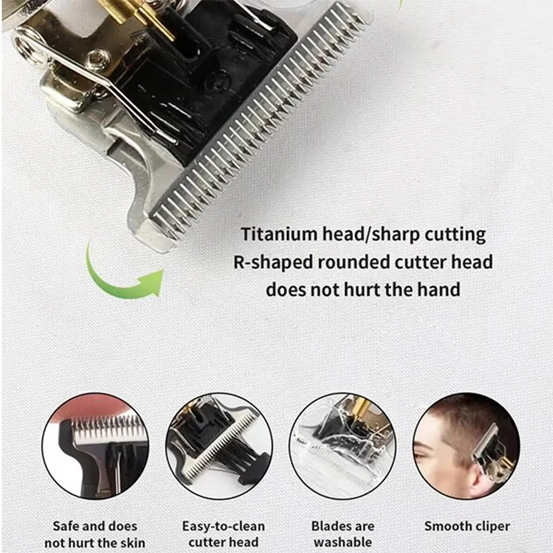 T9 Professional Hair Clipper/Accessories for Men | USB Fast Charging | Beard/Body/Hair Trimmer | Precision Electric Shaver