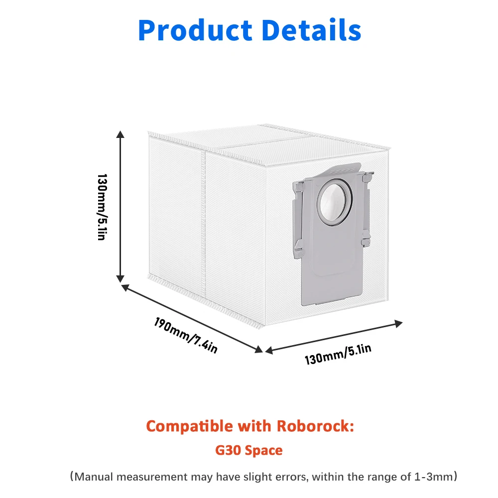 Dust Bag Part For Roborock Qrevo Curv Qrevo Edge Qrevo MaxV Qrevo Master Q Revo Qrevo S Qrevo Pro Plus Slim Vacuum Bag Accessory