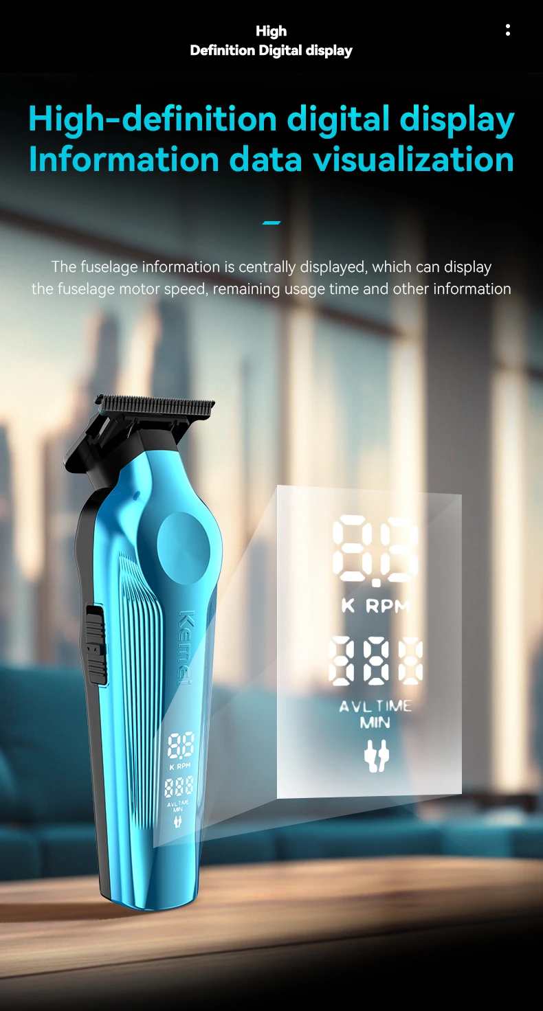 Kemei KM-1858 10W Professional Electric Hair Clipper,KM-264 5W Cordless USB Charging Rechargeable Clippers,Hair Trimmer Kit