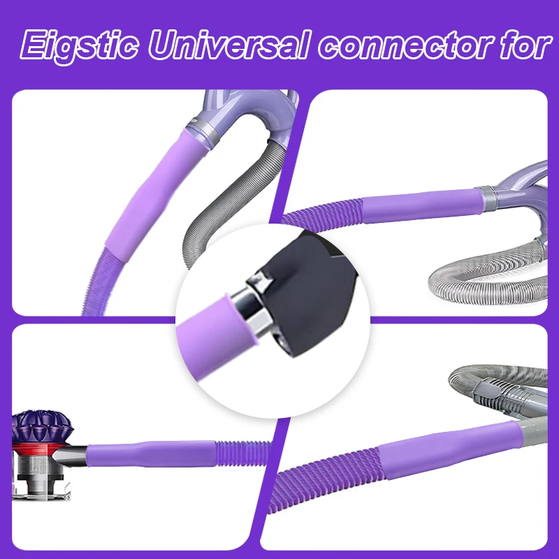 1pcs Upgraded Dryer Vent Cleaner Kit:Universal Vacuum Hose Attachment Deep Cleaning Brush for Lint Removal Fits All Vacuums