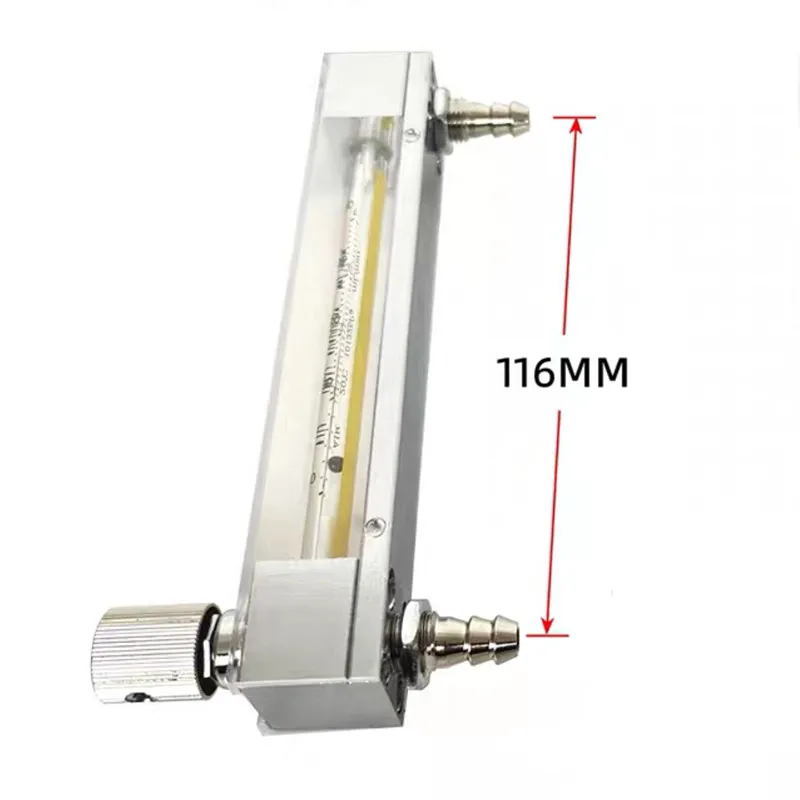 Low Flow Air Flow Meter 2.5-1000ml/Min Gas Flowmeter Rotameter With Control Valve LZB-3WB, LZB-4WB