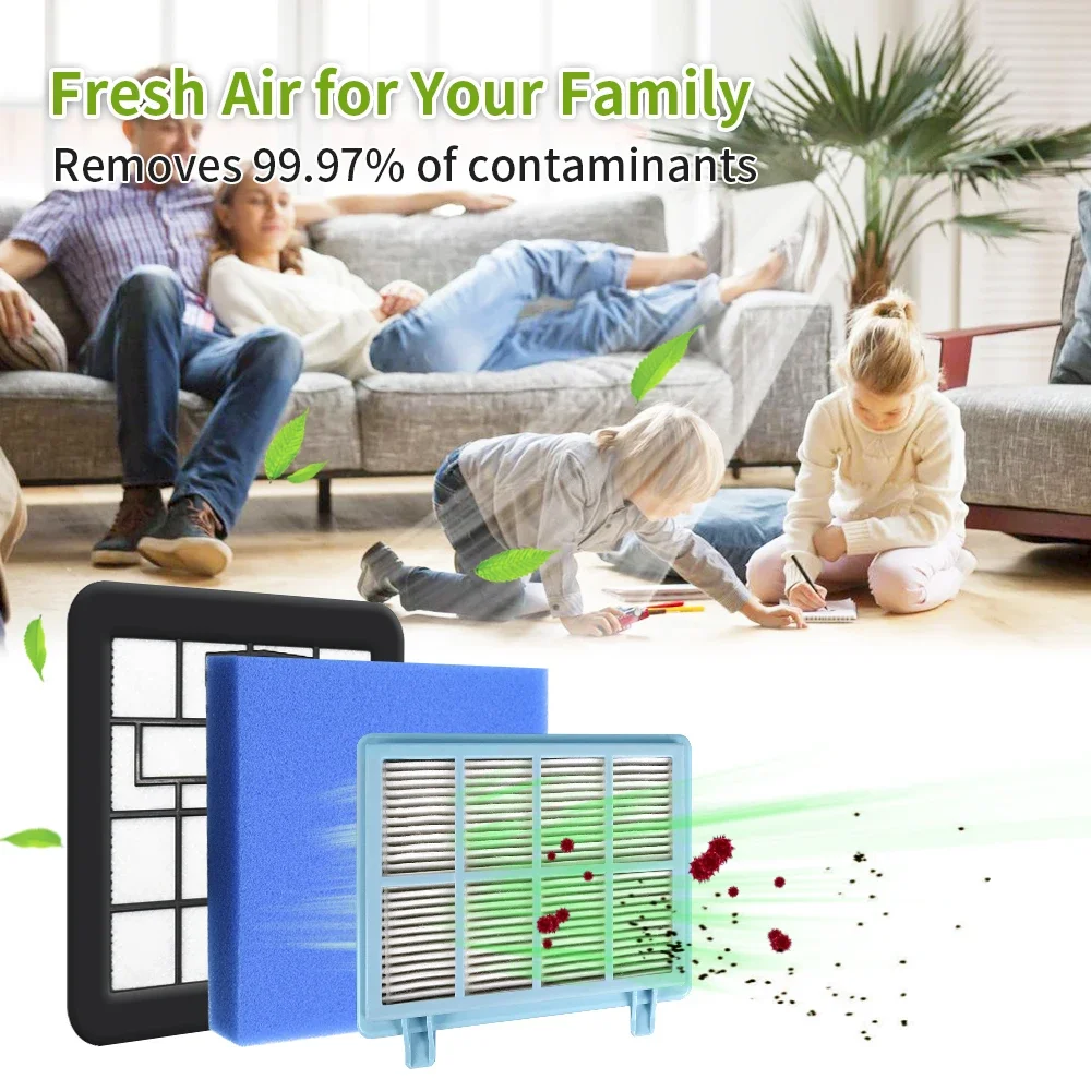 Suitable for Philips Power Pro Compact Vacuum Cleaner FC9330 FC9331 FC9332 FC9333 FC9334 FC9555 FC9550 HEPA Filter