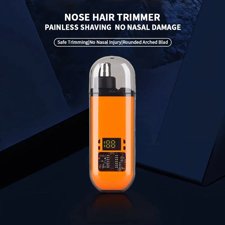 2 In 1 Portable Electric Nose Hair Trimmer USB charging Nose Ears Hair Eyebrow Trimmer for Men Rechargeable Painless set