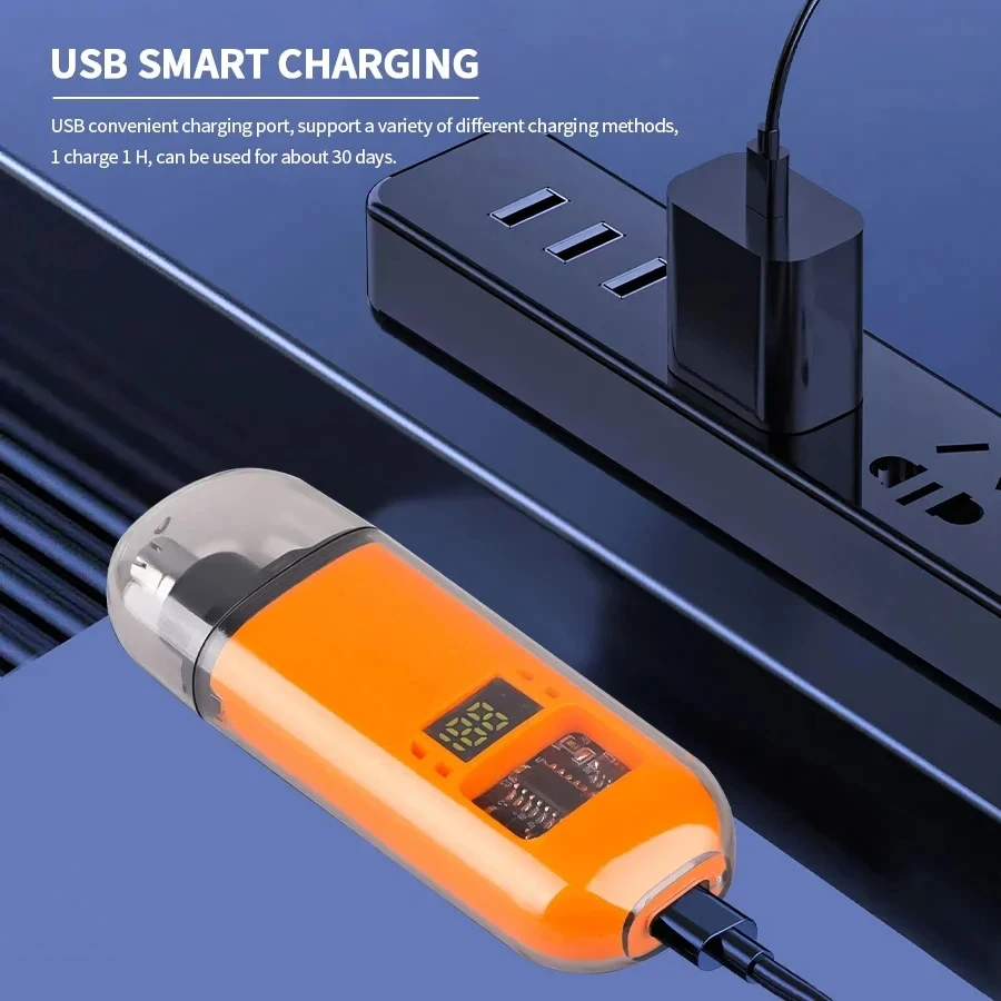 2 In 1 Portable Electric Nose Hair Trimmer USB charging Nose Ears Hair Eyebrow Trimmer for Men Rechargeable Painless set