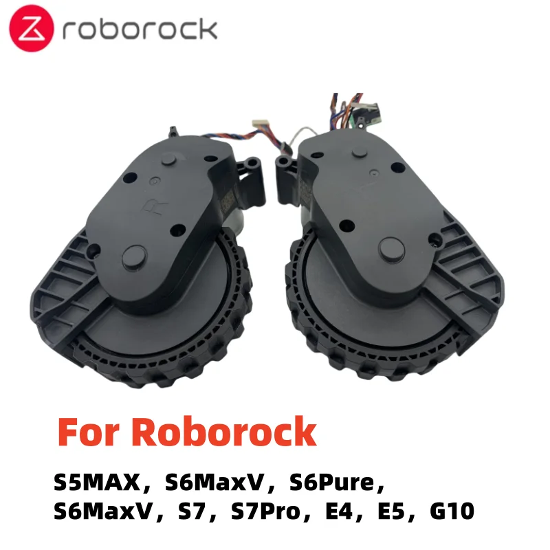 Original Vacuum Cleaner Left and Right Traveling Wheel For Roborock S5MAX,S6MaxV,S6Pure,S6MaxV,S7,S7Pro,E4,E5, G10 Parts