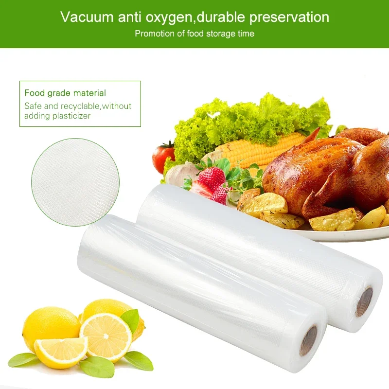 Vacuum Bag Packaging Food Vacuum Sealer Bags for Food Storage Keep Products Fresh Bag 12/17/20/25/28cm*500cm 1 Roll