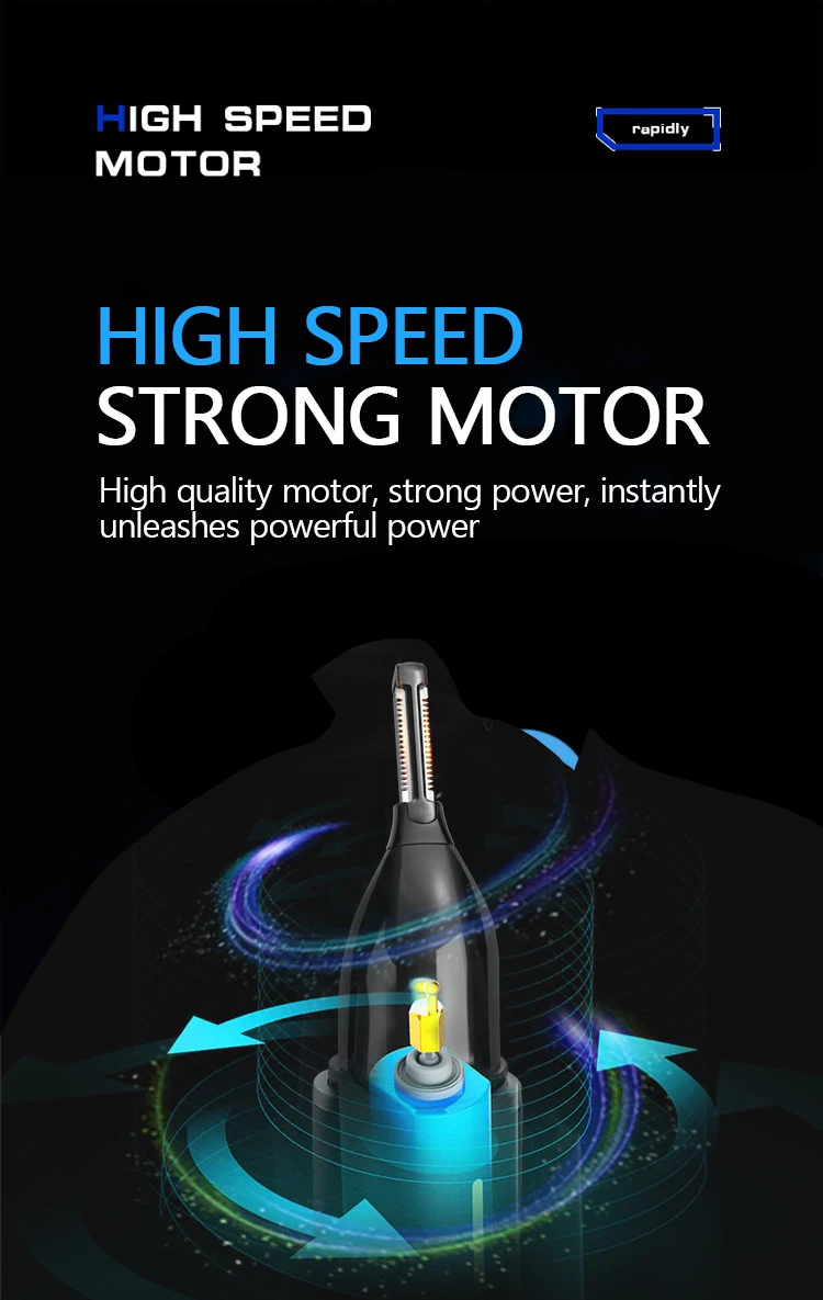 Kemei-6630 Nose Hair Trimmer For Nose Ear Cleaner Rechargeable Nose Trimmer Beard Trimer For Men Shaver Eyebrow Grooming Set