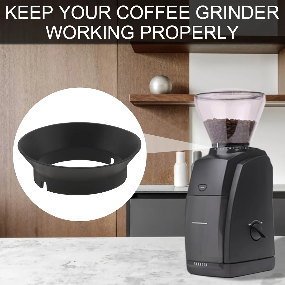 Silicone Gasket Replacement for Baratza Encore & Virtuoso, Fit for Maestro & Preciso & Electric Conical Burr Coffee Grinder