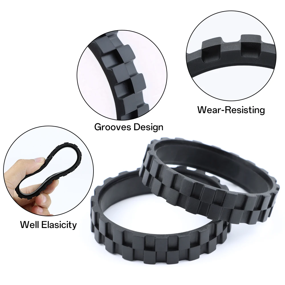 Tires Skin Parts For IRobot Roomba I7 E5 E6 500 600 700 800 900 Series Robot Vacuum Anti-Slip Rubber Wheel Spare Accessories