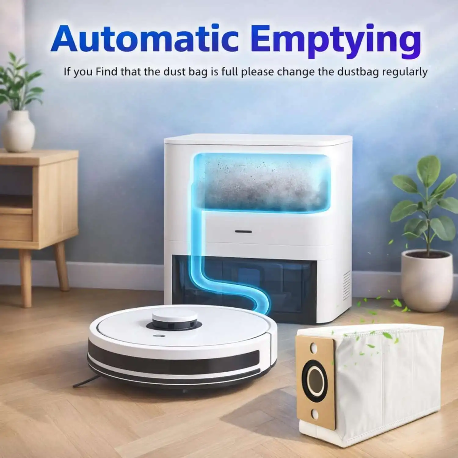 Dust Bags for ILIFE A30 Pro / V9 Pro / A12 Pro / V9 / G9 Pro Robot Vacuum Cleaner, Cleaner Bags Spare Part Accessories