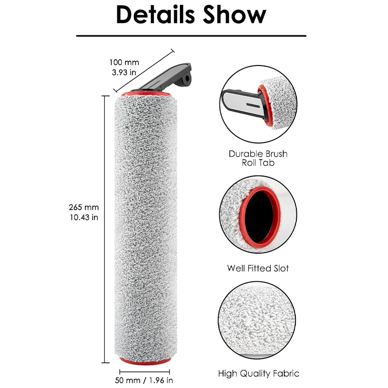 Dreame H14 Dual / H14 Pro / H14 / H20 Pro Plus / H20 Ultra / H30 Ultra Vacuum Cleaner Roller Hepa Filter Accessories
