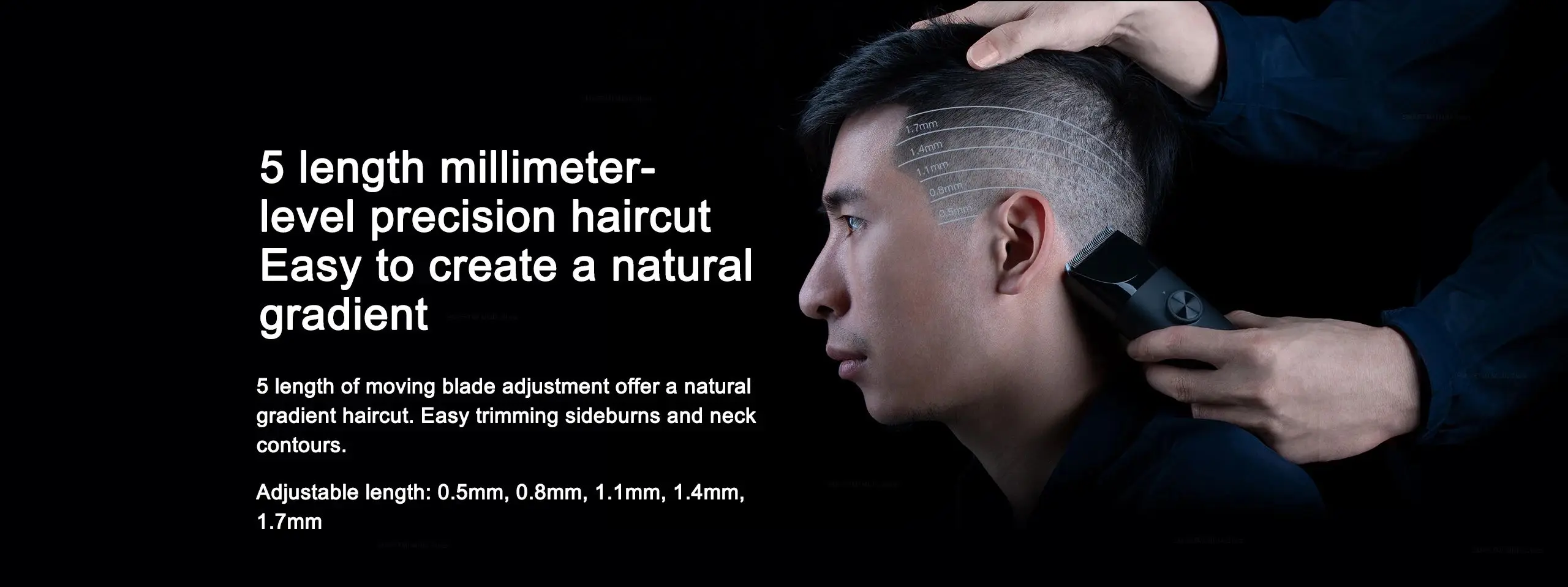 Xiaomi Mijia Men's Wireless Electric Hair Clipper Precision Sideburns Trimmer Barber Cutter Haircutting Tool