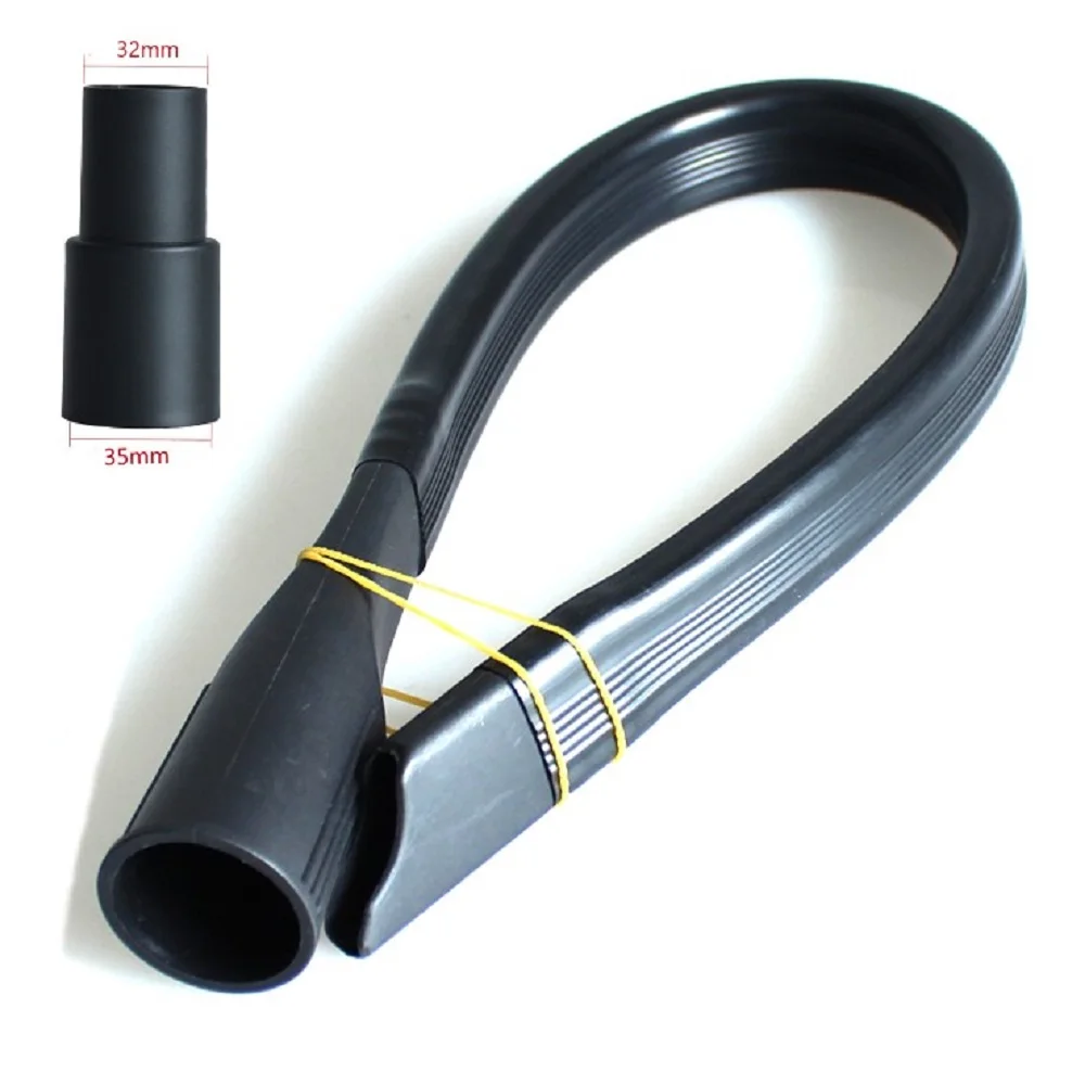 32mm Caliber Flexible Long Flat Suction Nozzle Head & 32mm To 35mm Conversion Connector, Universal Vacuum Cleaner Crevice Tool