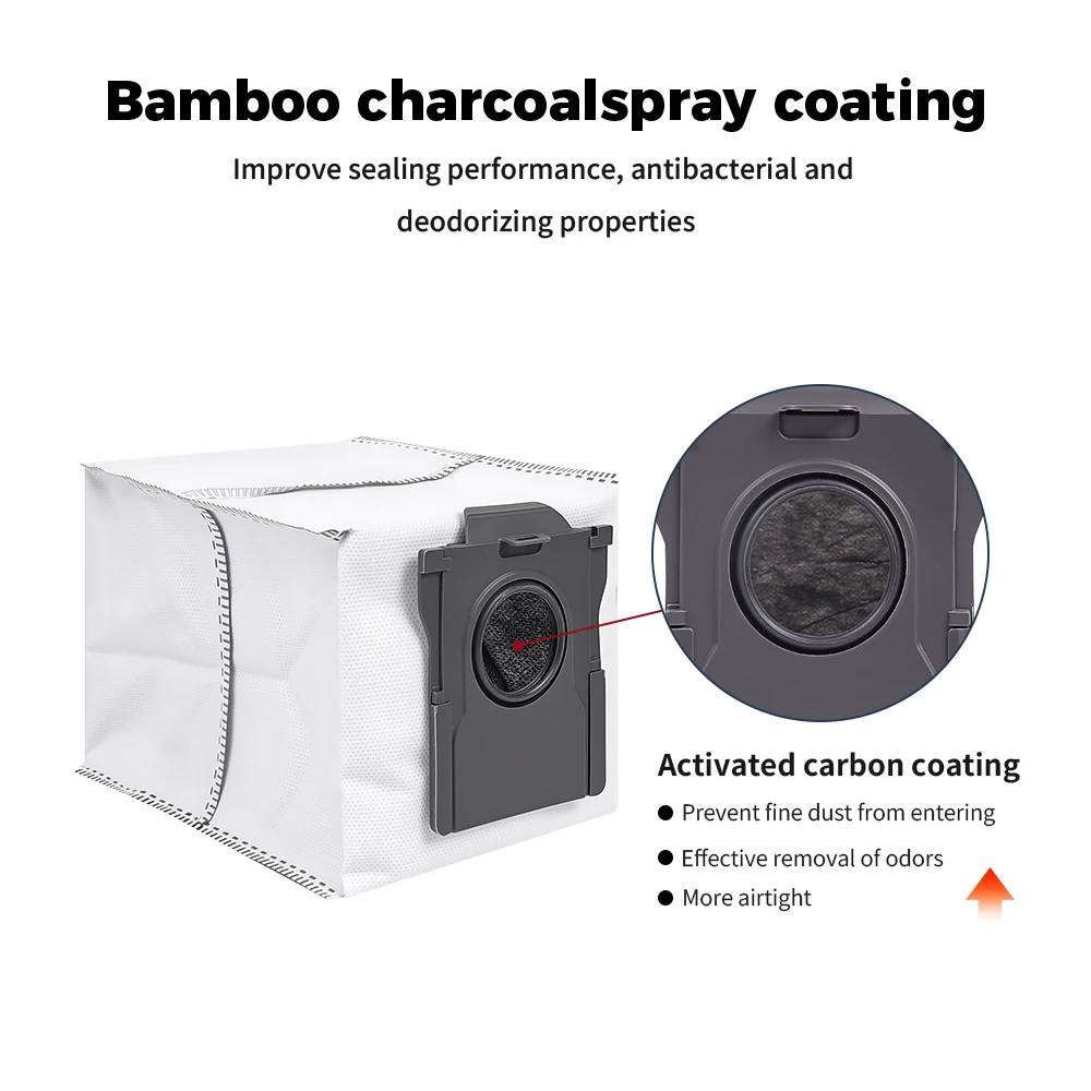 For Dreame X30/X40/X50 Ultra, L10s/L30s/L40/L50 Ultra, S10/S30 Pro Ultra Dust Bags Mop Cloths Sweeping Robot Vacuum Parts