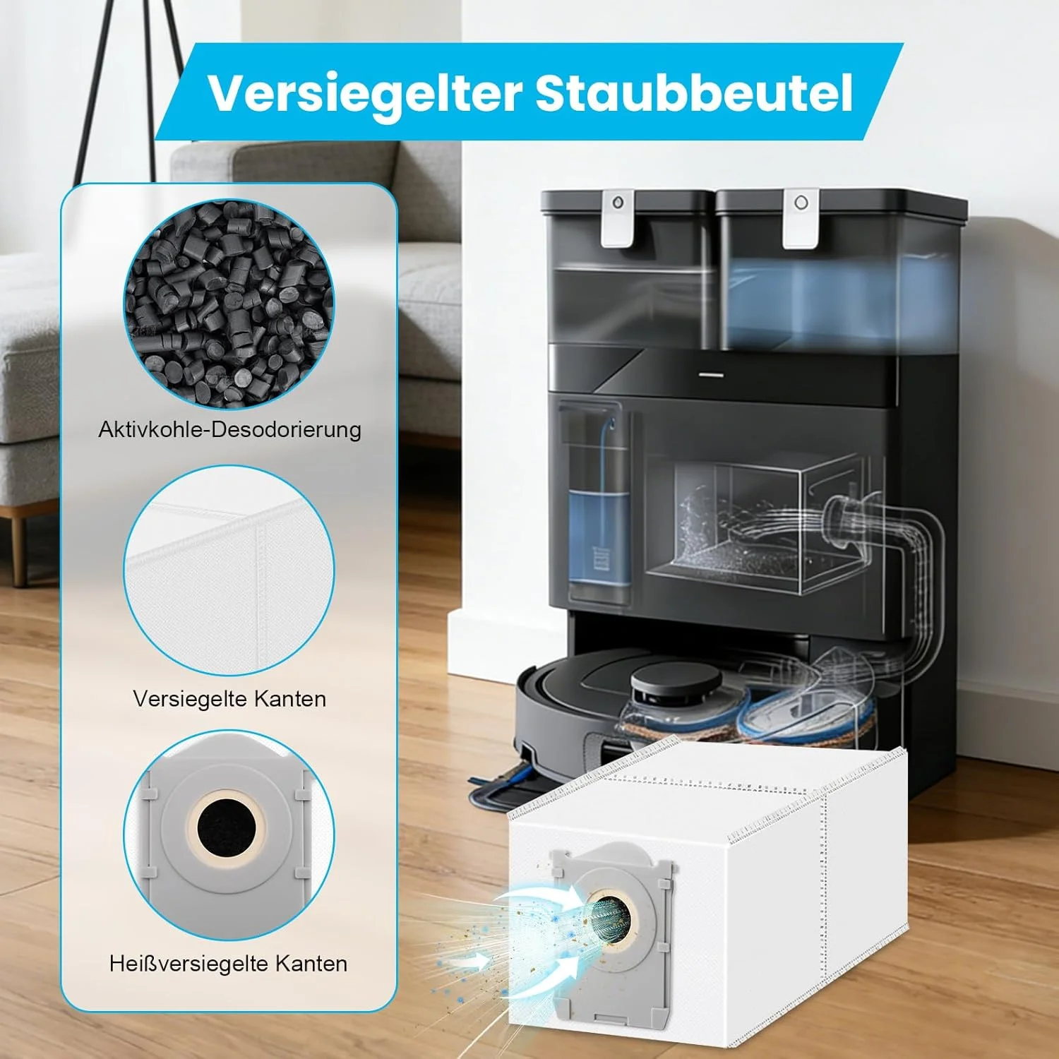 Ecovacs Deeboot T30C / T30C GEN 2 / T30C OMNI / T30C OMNI GEN 2, Debot N50 OMNI Parts Brush Filter Mop Cloth Dust Bag