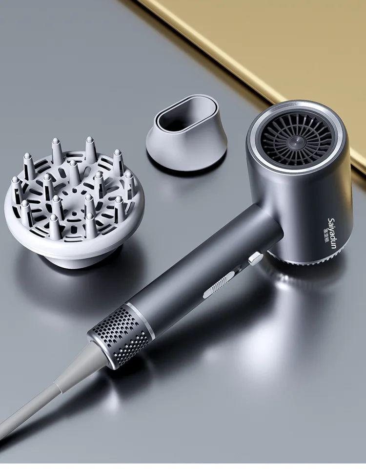 110000 Rpm High-Speed Hair Dryer 3d Blue Negative Ion Light Hair Care Silent Home Hair Salon Diffuser Hair Dryer 220V