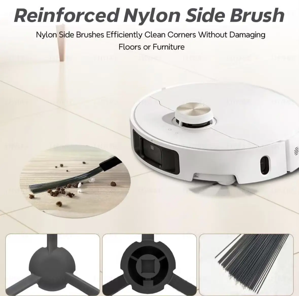 Dreame L40 Ultra AE / D20 UItra Robot Vacuum Spare Parts Main Side Brushes Mop Cloths HEPA Filters Dust Bags Accessories