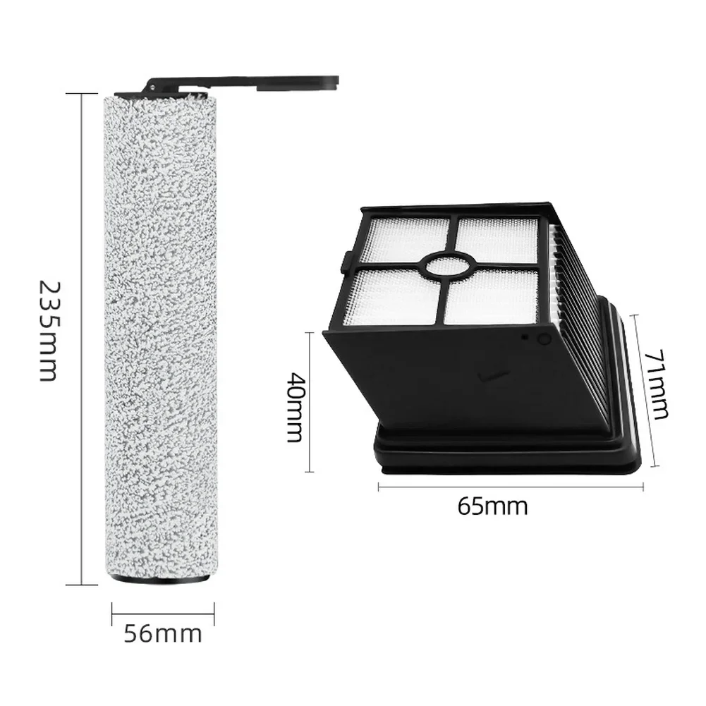 Replacement Main Brush With HEPA Filters For Lubluelu BVC-T8A Wet And Dry Vacuum Cleaner Cleaning Accessories