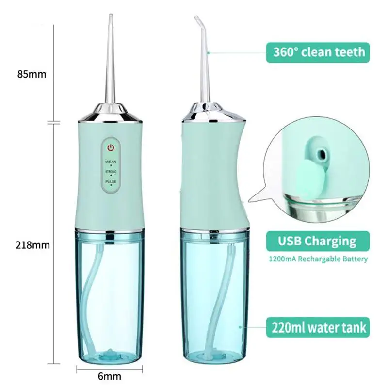 Oral Irrigator Portable Travel Water Flosserm Dentist Recommended New Model For Convenient Oral Hygiene For The Whole Family▪