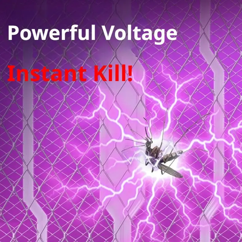 Multi Functional Bug Zapper Racket Usb Rechargeable Mosquito Killer Safe 3 In 1 Electric Mosquito Swatter Pest Control Supplies