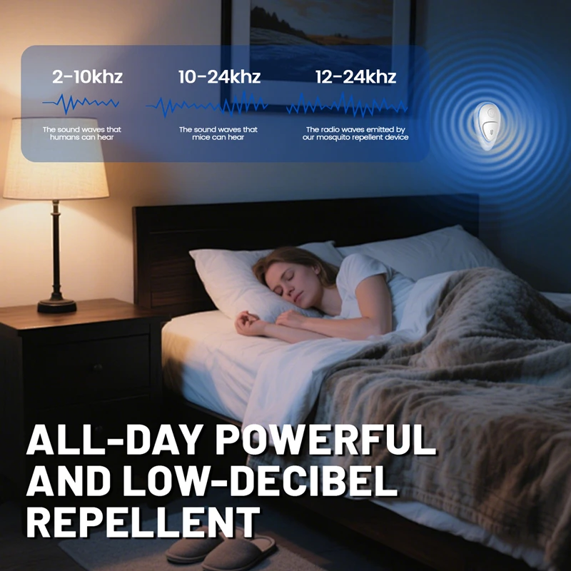 Intelligent Ultrasonic Pest Mouse Cockroach Mosquito Insect Repeller Essential Safe Summer High Power Pest Control Device