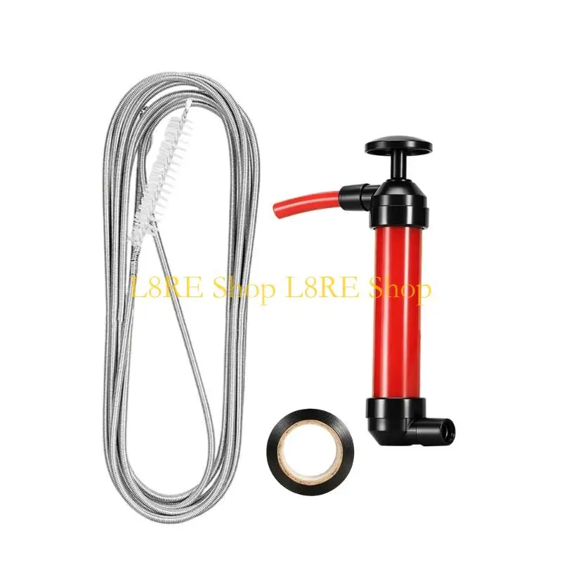 L8RE Air Conditioner Drain Cleaning Pump Manual Tool for Routine Home Upkeep
