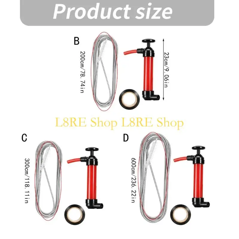 L8RE Air Conditioner Drain Cleaning Pump Manual Tool for Routine Home Upkeep