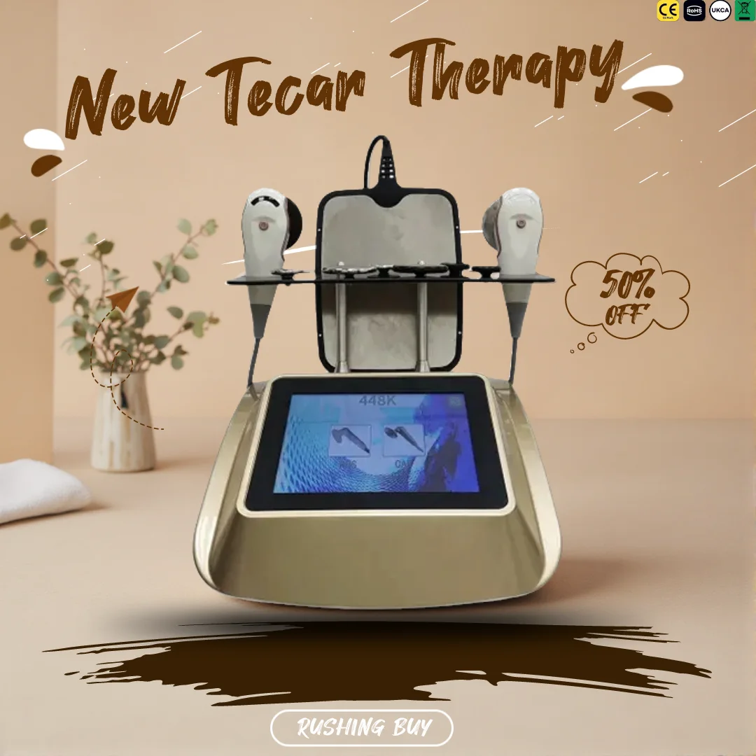 448Khz CET RET Tecar Device INDIBA Physical Therapy Machine Rf High Radio Frequency Diatermia Pro Loss Weight Health Care System