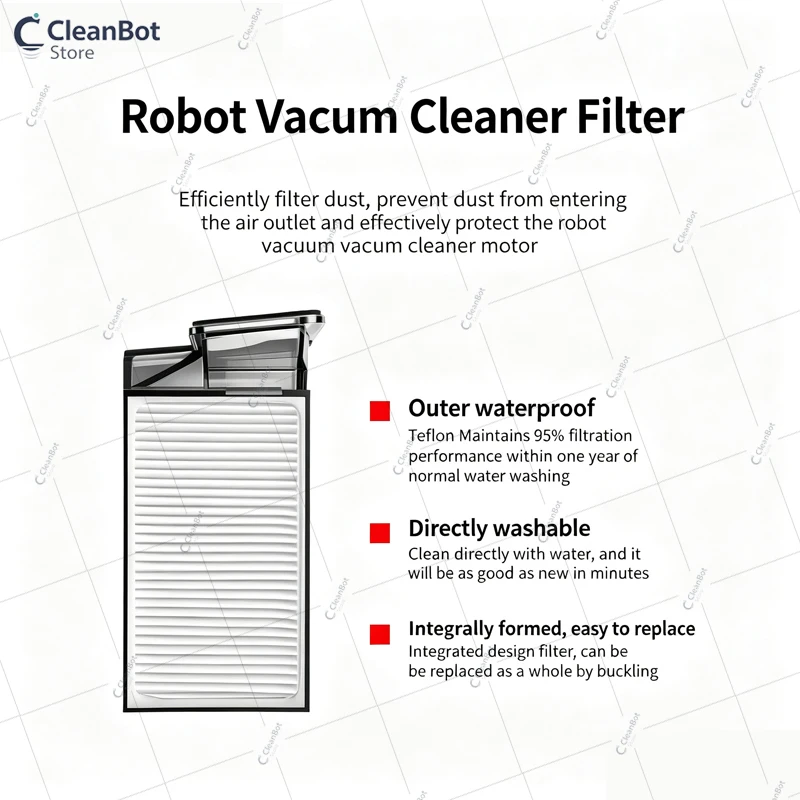 Dreame X60 Max Ultra Accessories Main Side Brush HEPA Filter Mop Cloths Dust Bag Vacuum Cleaner Replacement