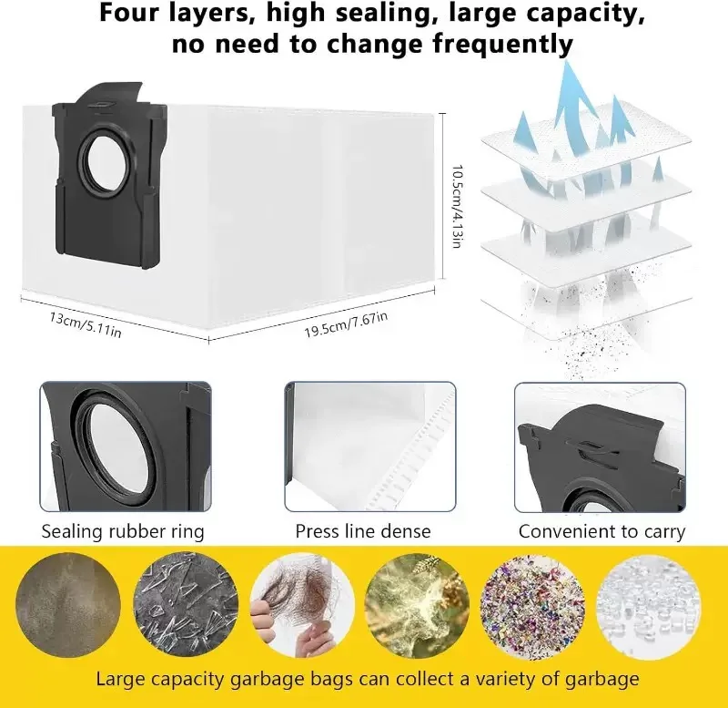 Mova Z60 Ultra Roller Complete Robot Vacuum Spare Parts Main Side Brushes Mop Cloths HEPA Filters Dust Bags Accessories
