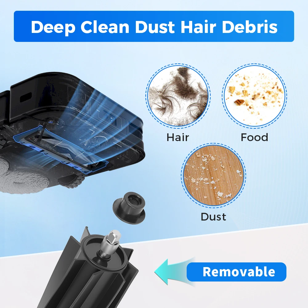 Soft Rubber Main Brush For Ecovacs Deebot X2/X2 Omni/X2 Pro Robot Vacuum Cleaner Replacement Roller Brush Accessories Part